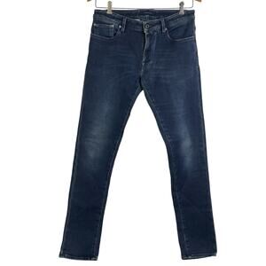 Jacob Cohen Comfort Fit Jeans Mens 32 Blue Stretch 32x34 Casual Italy Handmade